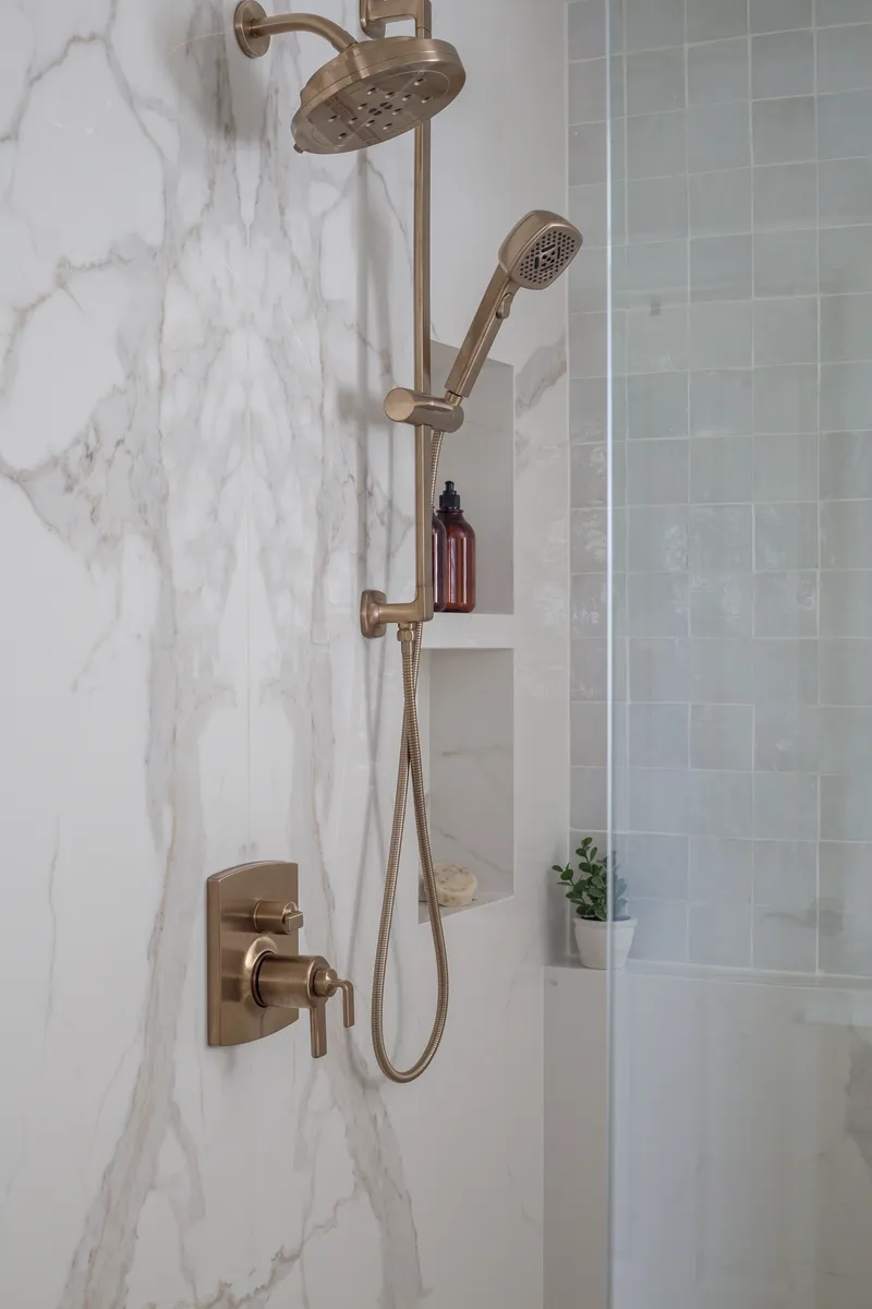 Bathroom Remodel — interior and exterior detail