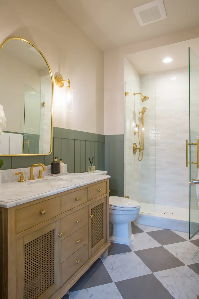 Bathroom Remodel — interior and exterior detail