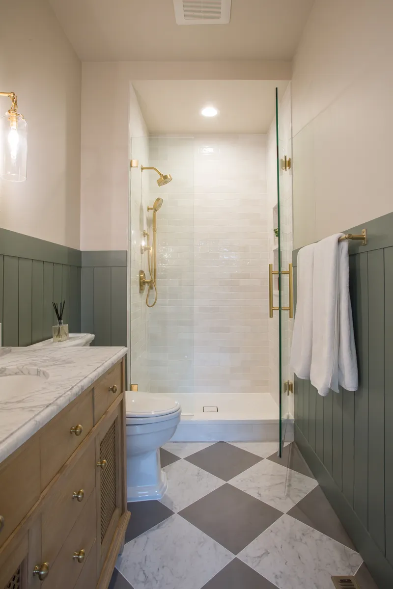Bathroom Remodel — interior and exterior detail