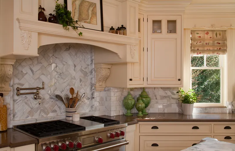 French Country Quarters — interior and exterior detail