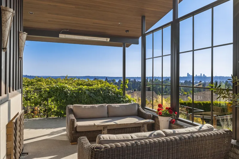 Hillside Modern — interior and exterior detail
