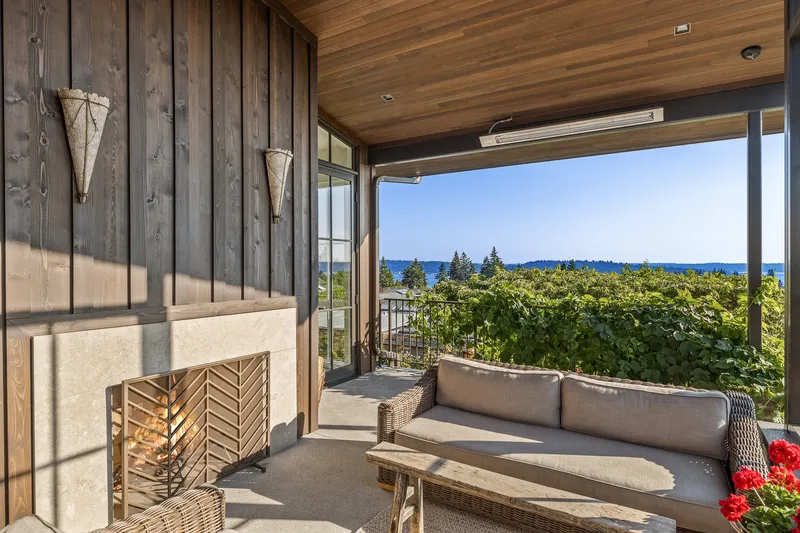 Hillside Modern — interior and exterior detail