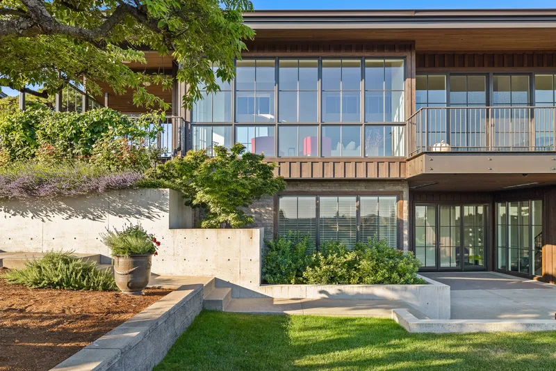 Hillside Modern — interior and exterior detail