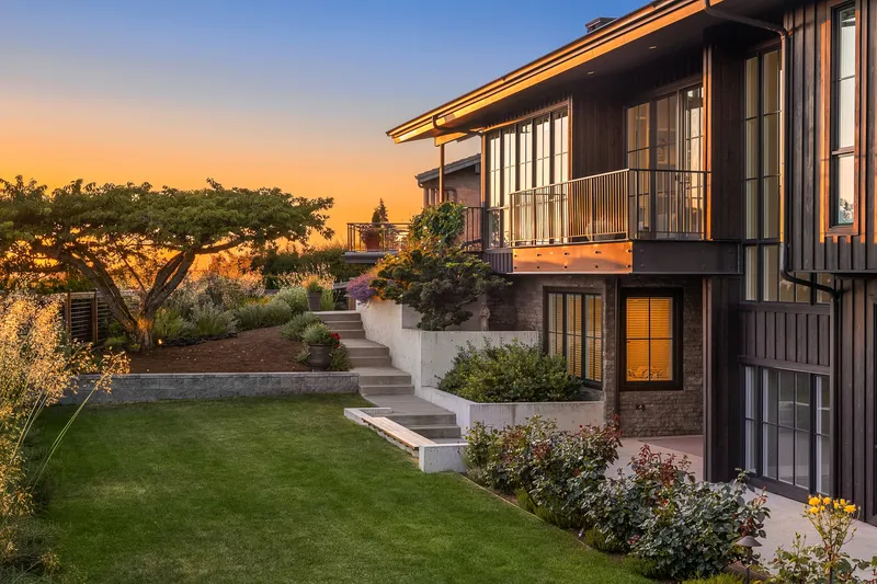 Hillside Modern — interior and exterior detail