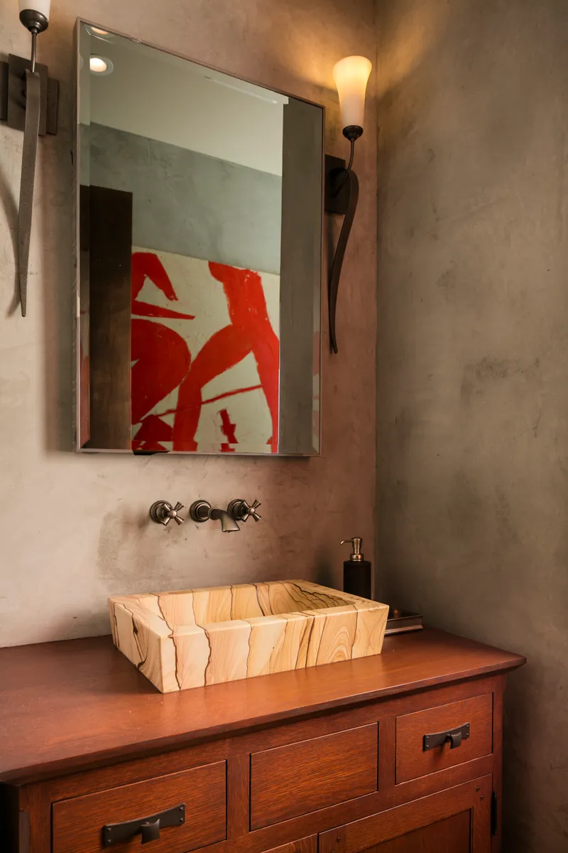 Hollywood Hills House — interior and exterior detail