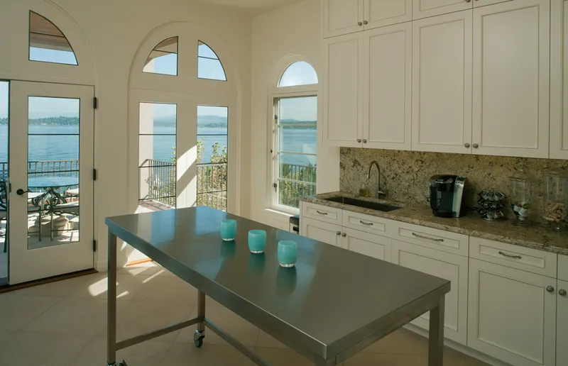 Italian Elegant on Water Edge — interior and exterior detail