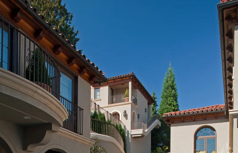 Italian Elegant on Water Edge — interior and exterior detail