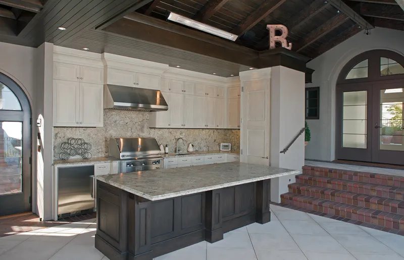 Italian Elegant on Water Edge — interior and exterior detail