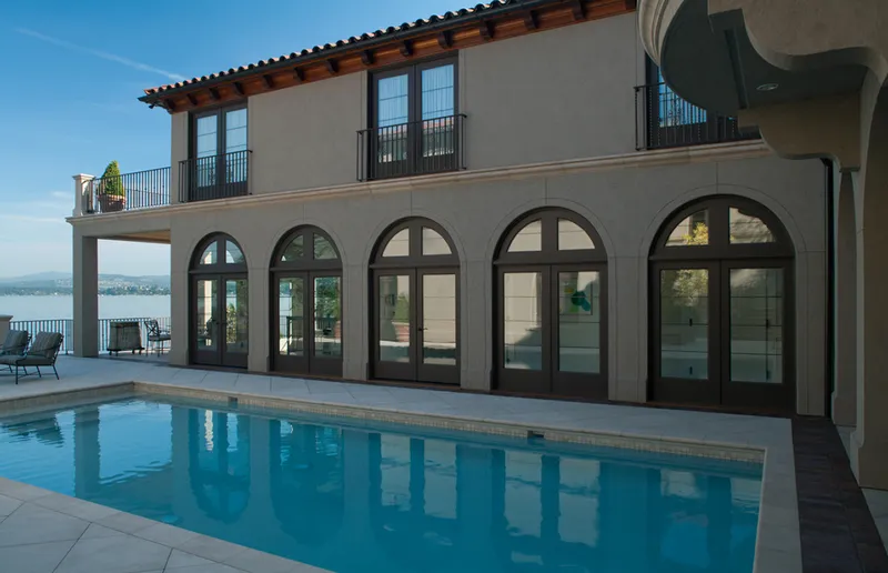 Italian Elegant on Water Edge — interior and exterior detail