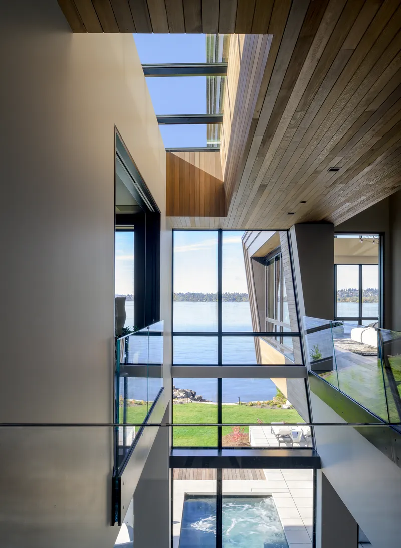Kirkland Waterfront House — interior and exterior detail
