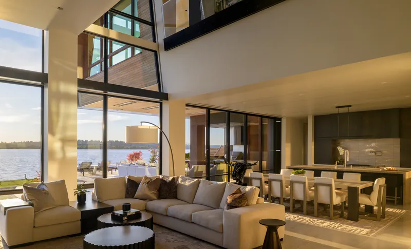 Kirkland Waterfront House — interior and exterior detail