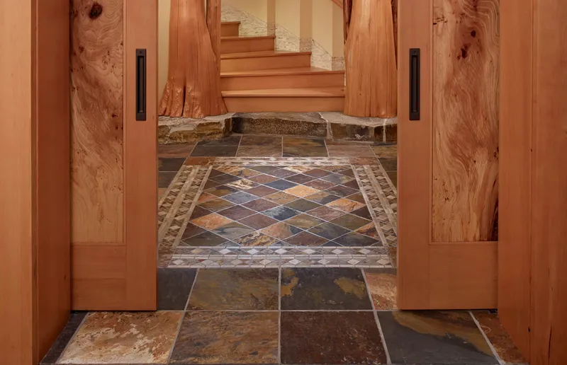 Private Lodge — interior and exterior detail