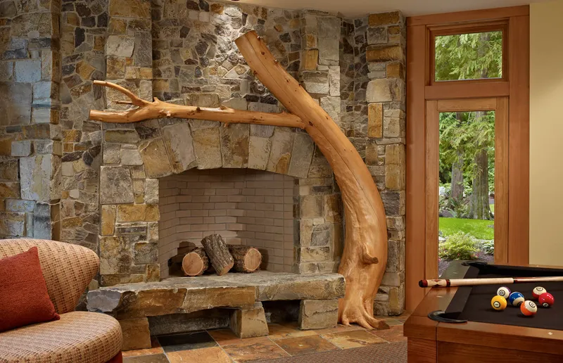 Private Lodge — interior and exterior detail