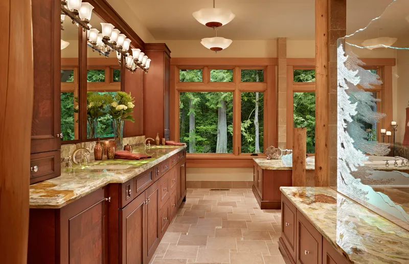 Private Lodge — interior and exterior detail
