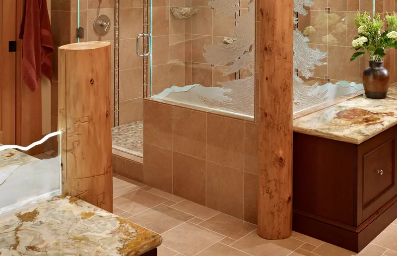 Private Lodge — interior and exterior detail