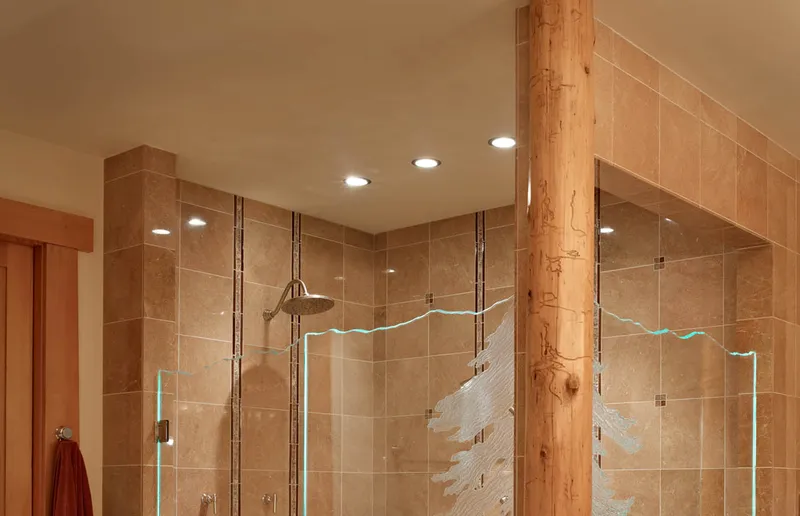 Private Lodge — interior and exterior detail