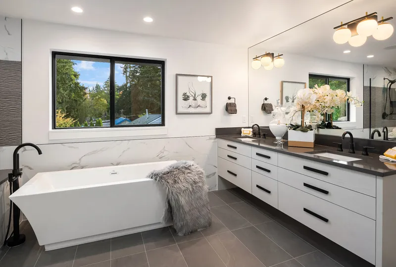 Spec House Kirkland — interior and exterior detail
