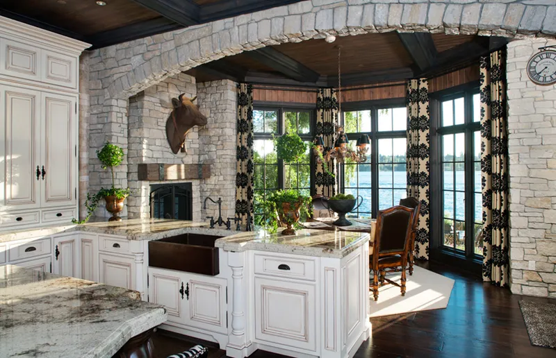 Stone Estate — interior and exterior detail