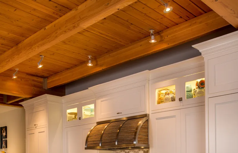 Timber Frame Residence — interior and exterior detail
