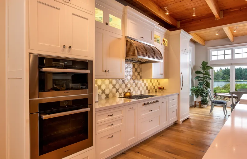 Timber Frame Residence — interior and exterior detail