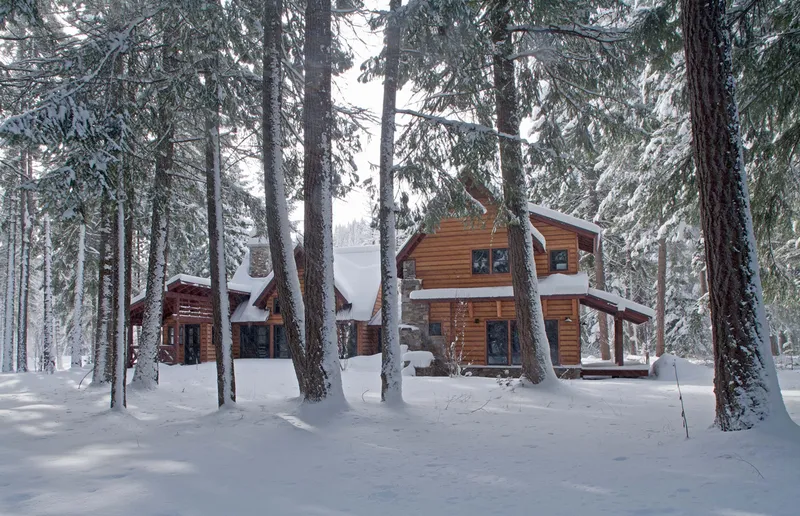 Tumblecreek Cabin — interior and exterior detail